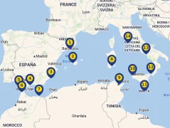 Mapa plavby