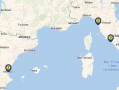 Mapa plavby
