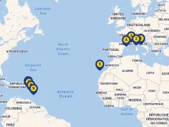 Mapa plavby